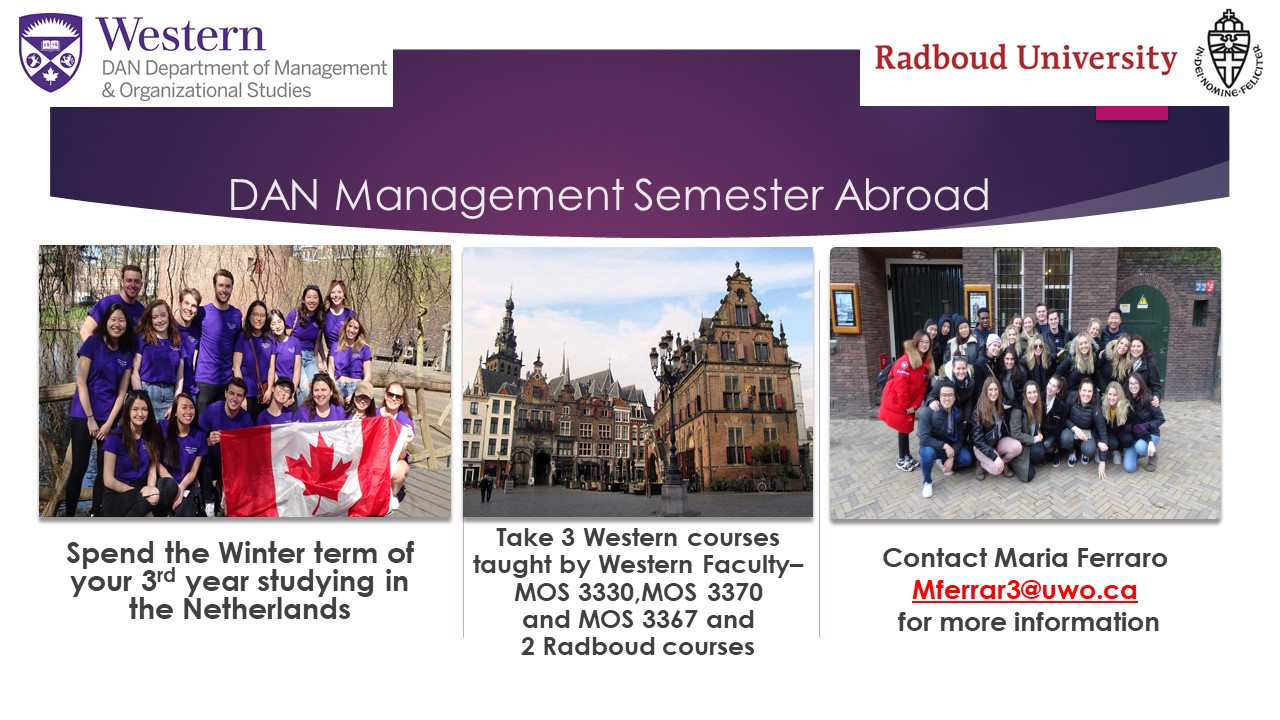 Poster for DAN Management semester abroad